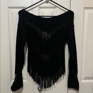 Silence + Noise Black Off-the-Shoulder top. Brand new. No tag.